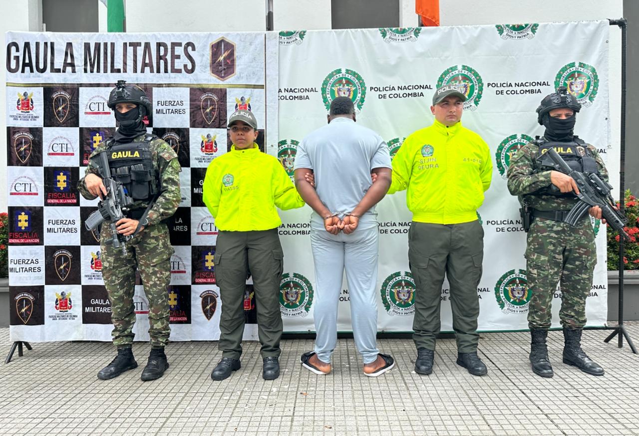 Captura de alias Odín, en Urabá. Foto: Cortesía DEURA