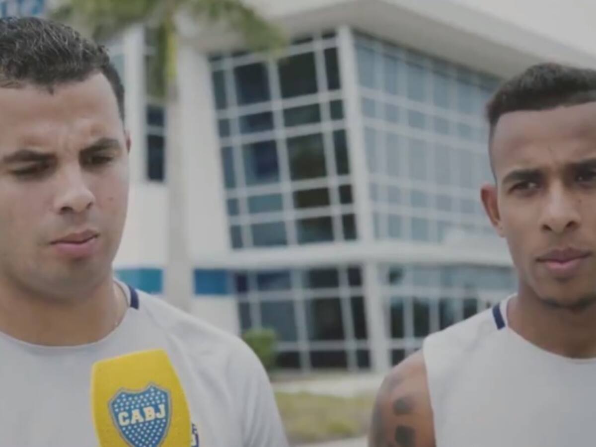 Edwin Cardona presentó a Sebastián Villa a los seguidores de Boca Juniors