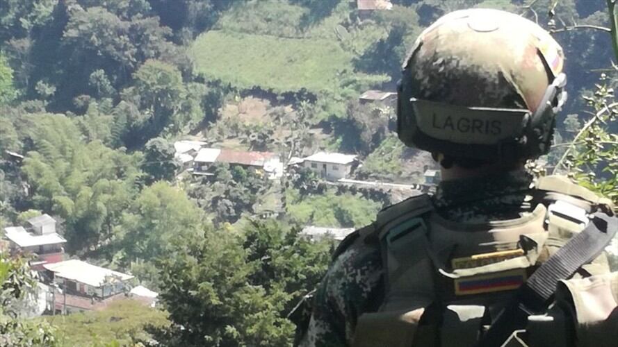 Una persona falleció en un puesto de control en Briceño, al no acatar una orden de pare. Foto: Cortesía: Cuarta Brigada del Ejército