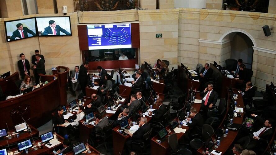 Votación en el Congreso de la Ley de Órden Público. Foto: Colprensa