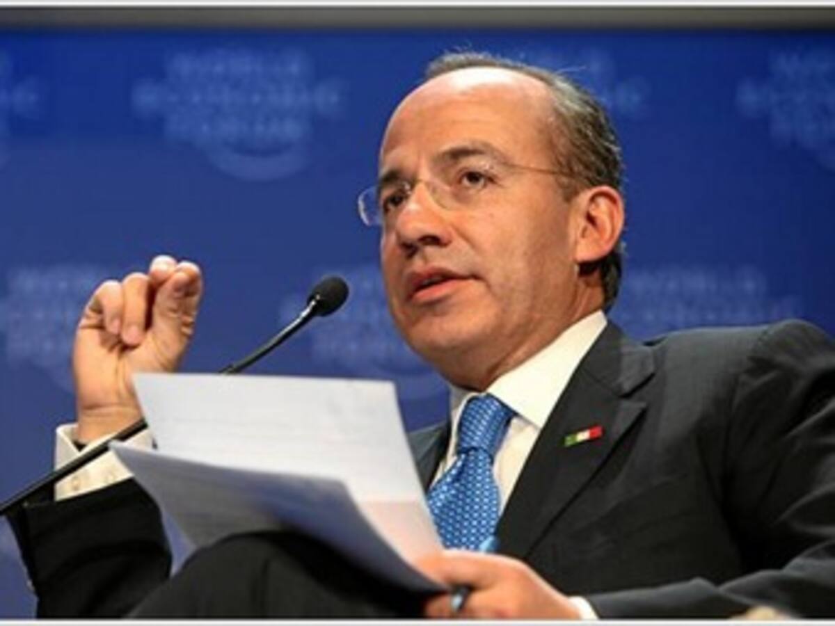 El presidente Calderón asegura que México nunca admitirá militares de EEUU en su territorio