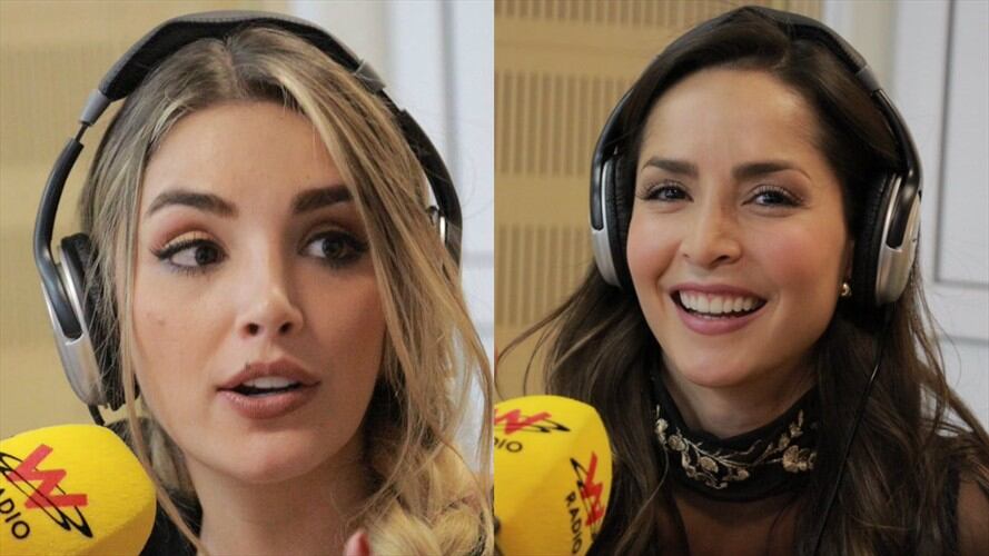 Melina Ramírez y Carmen Villalobos en La W. Foto: La W con Vicky Dávila