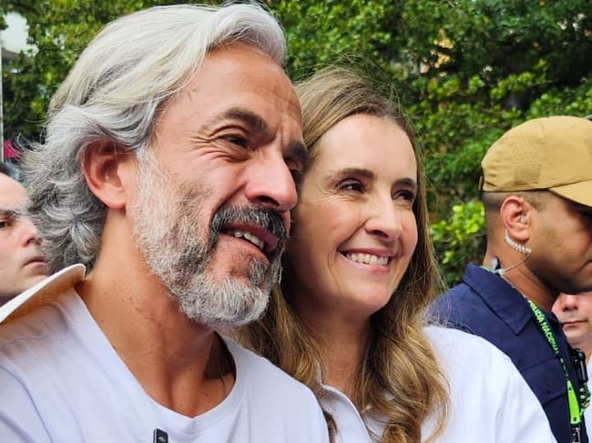 Paloma Valencia y Juan Daniel en Medellín- foto Caracol Radio