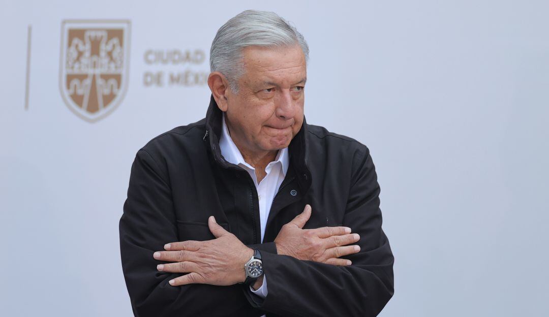 López Obrador en una de sus comparencias ante la prensa 