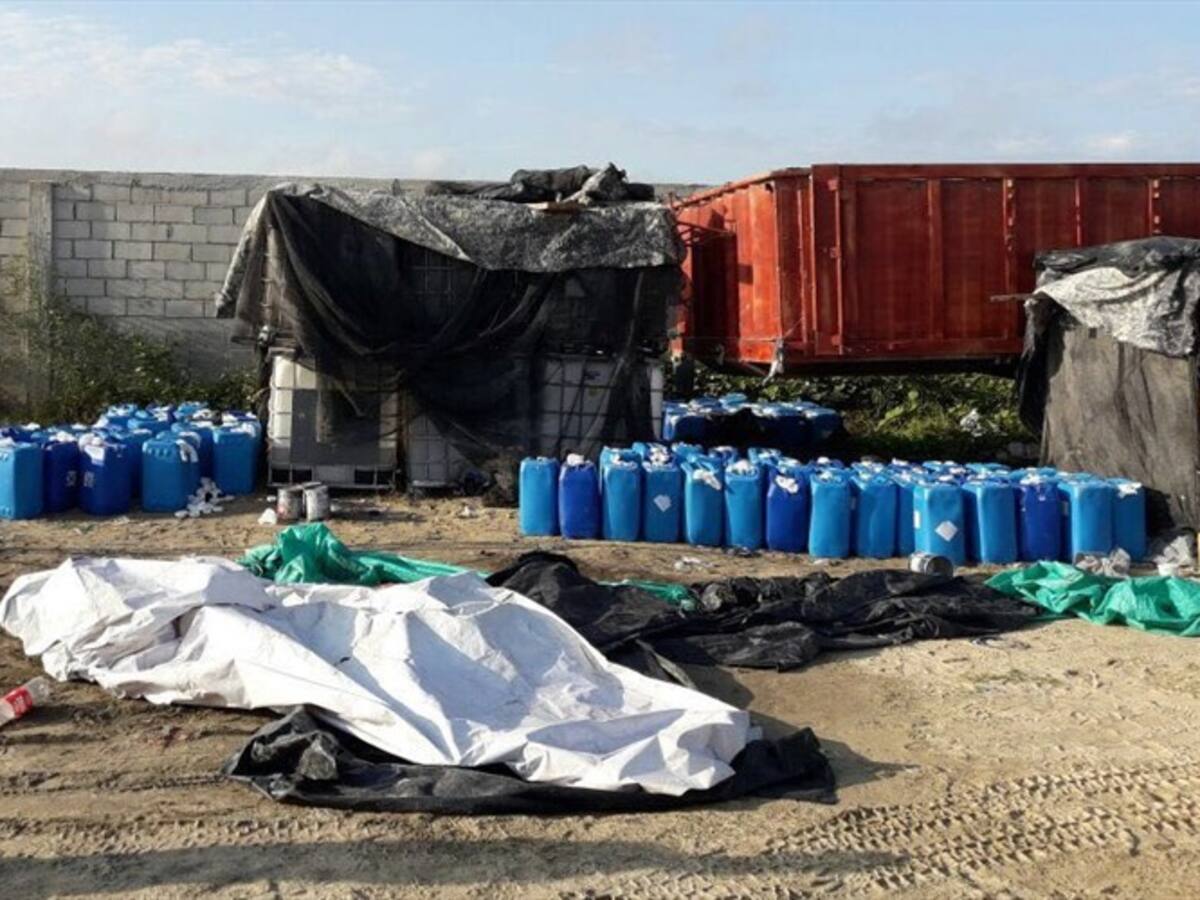 10, 8 toneladas de ácido sulfúrico fueron incautadas en Soledad Atlántico