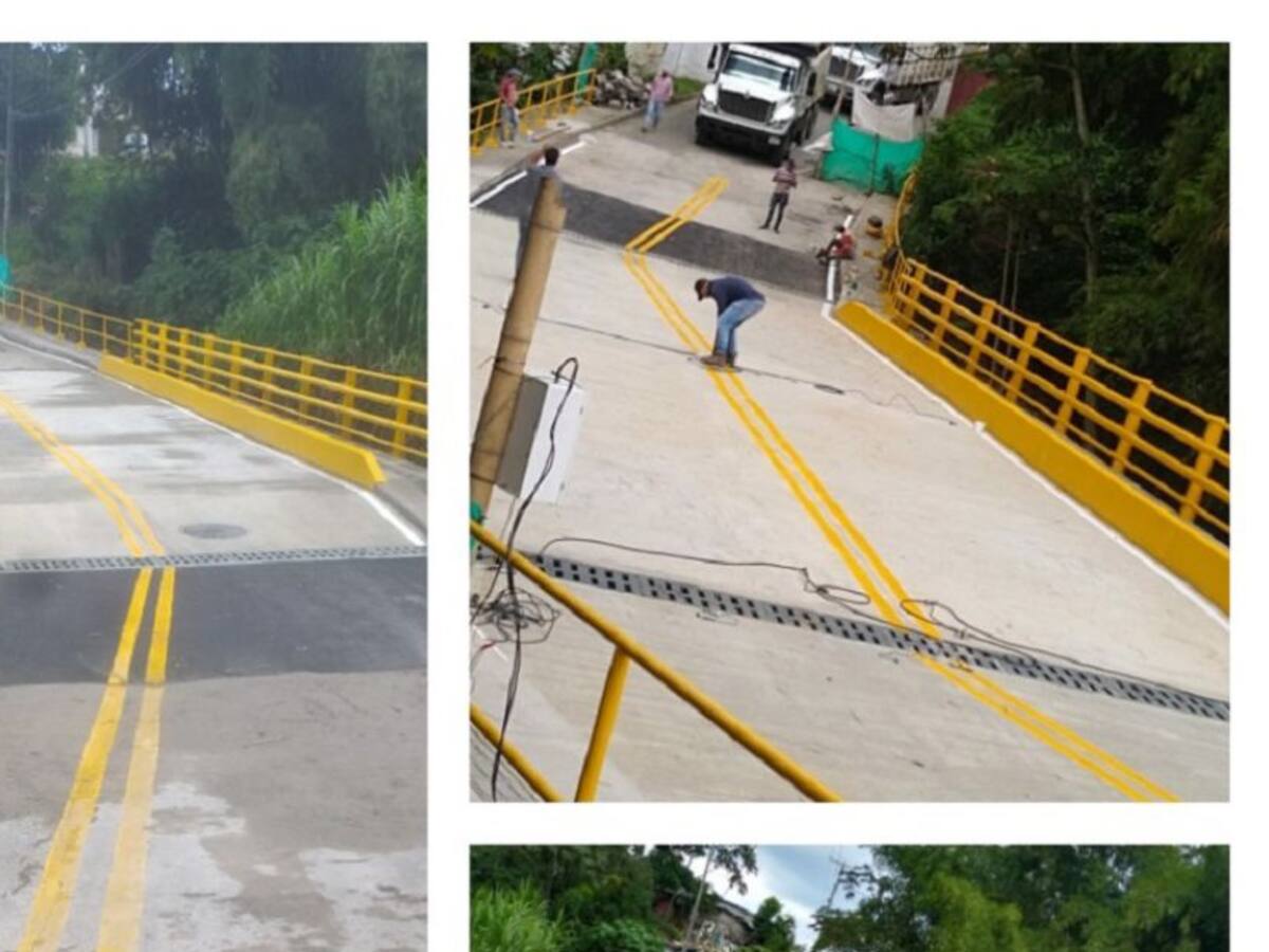 ¡Por Fin! Después de 5 años entregan puente de Jardín de la Fachada,Armenia