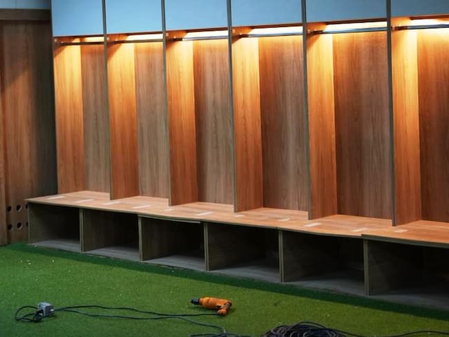 Arrancaron mejoras en el camerino que usará Junior en el Jaime Morón para la Libertadores