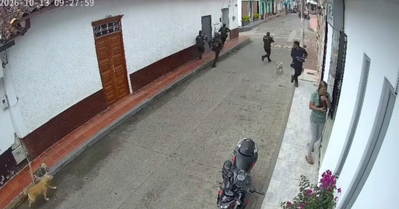 Hostigamiento contra la Policía en Ragonvalia, Norte de Santander. / Foto: Cortesía.