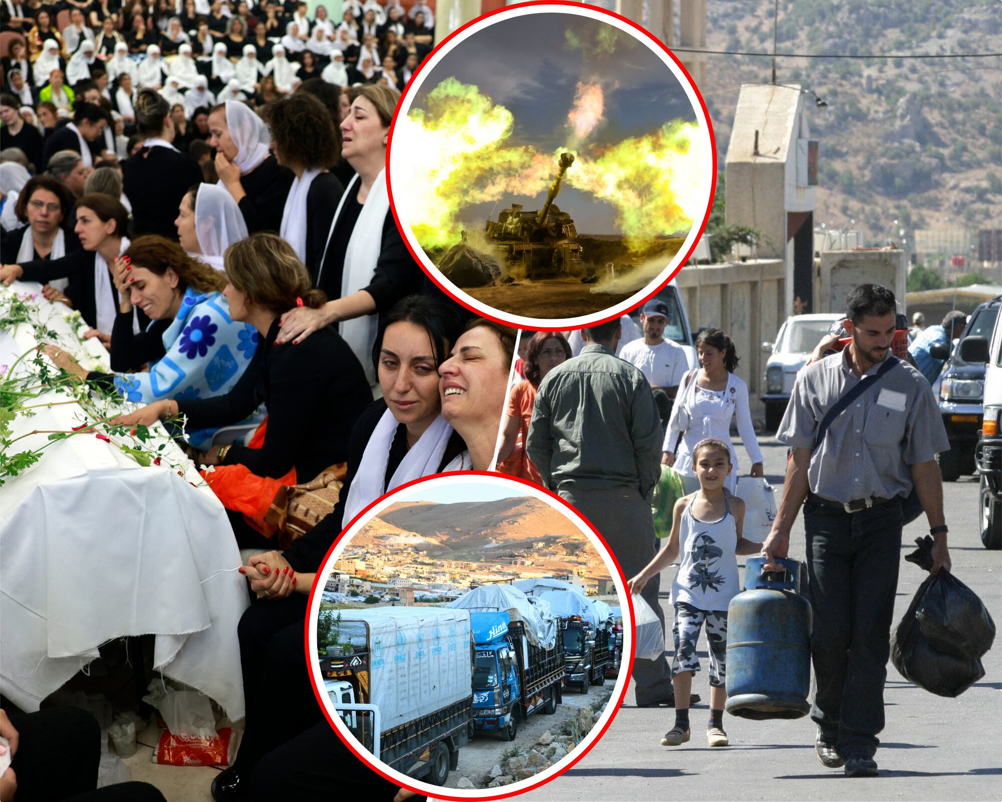 6.000 libaneses y 3.000 sirios que vivían en puntos del sur del Líbano llegaron a Siria en medio del repunte de bombardeos israelíes contra Hezbolá que han tocado zonas civiles.
(foto: Getty / Caracol Radio )