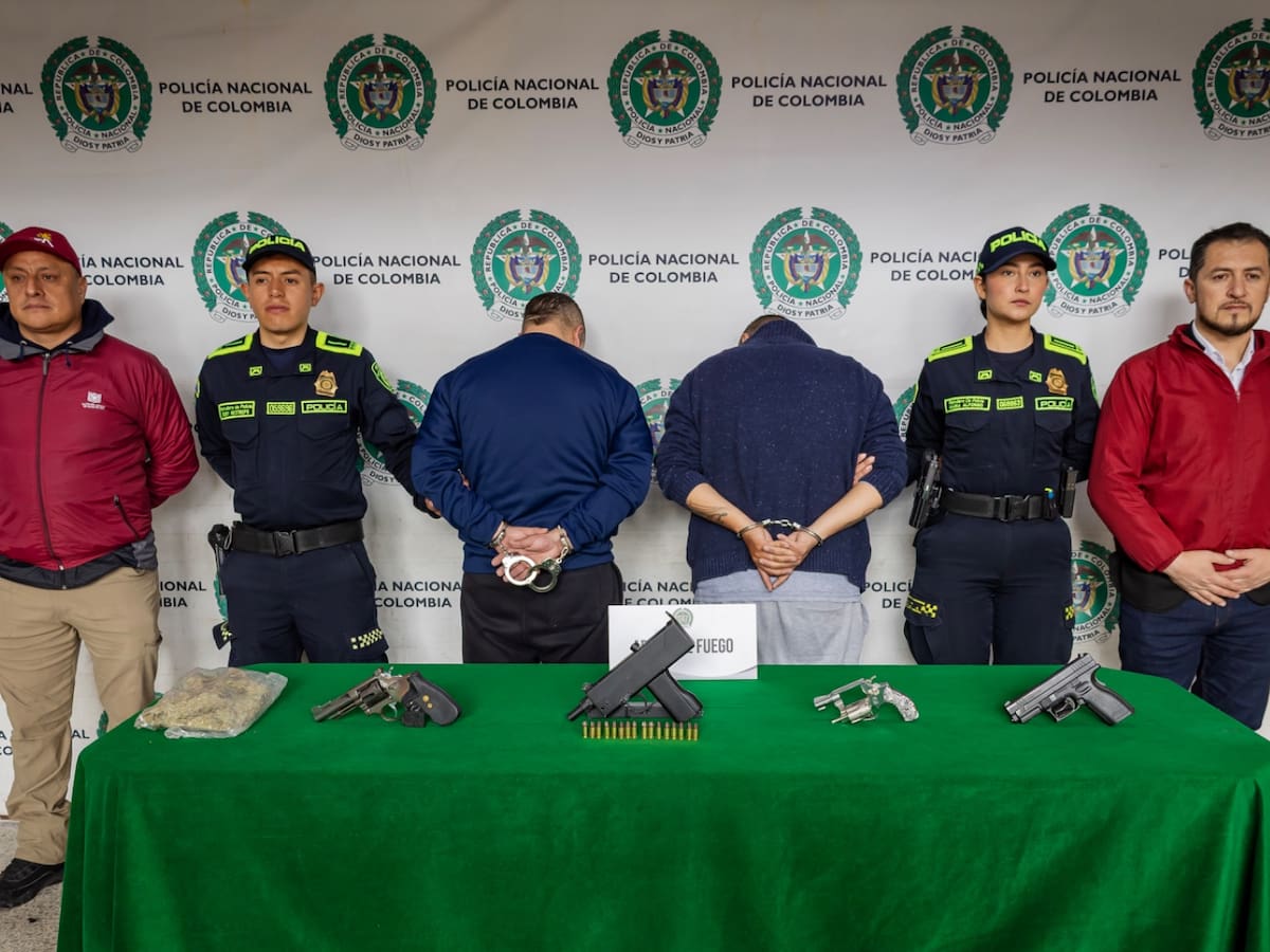 Capturaron a ‘Los Pinto’, estructura que vendía y compraba armas para asesinar en Bogotá