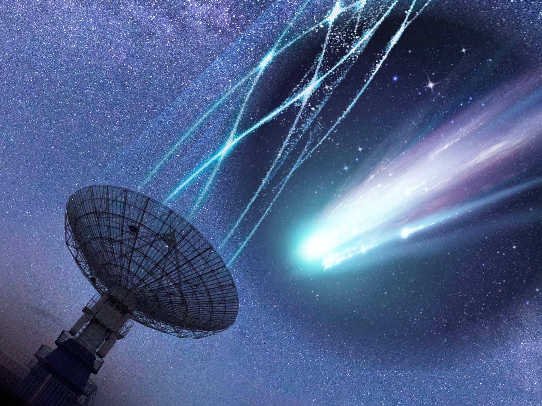 Astrónomos captan señales de radio de un cometa que llegará a la tierra en 71 años