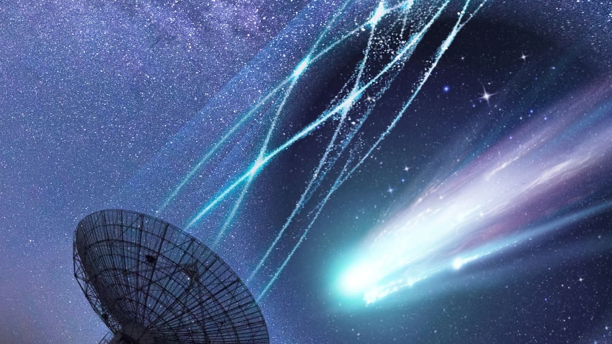 Astrónomos captan señales de radio de un cometa que llegará a la tierra en 71 años