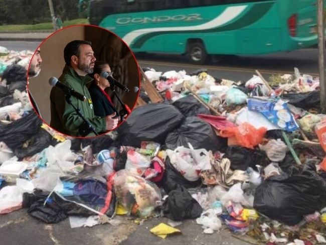 Alcalde Galán responde ante cuestionamientos por la recolección de basuras en Bogotá.