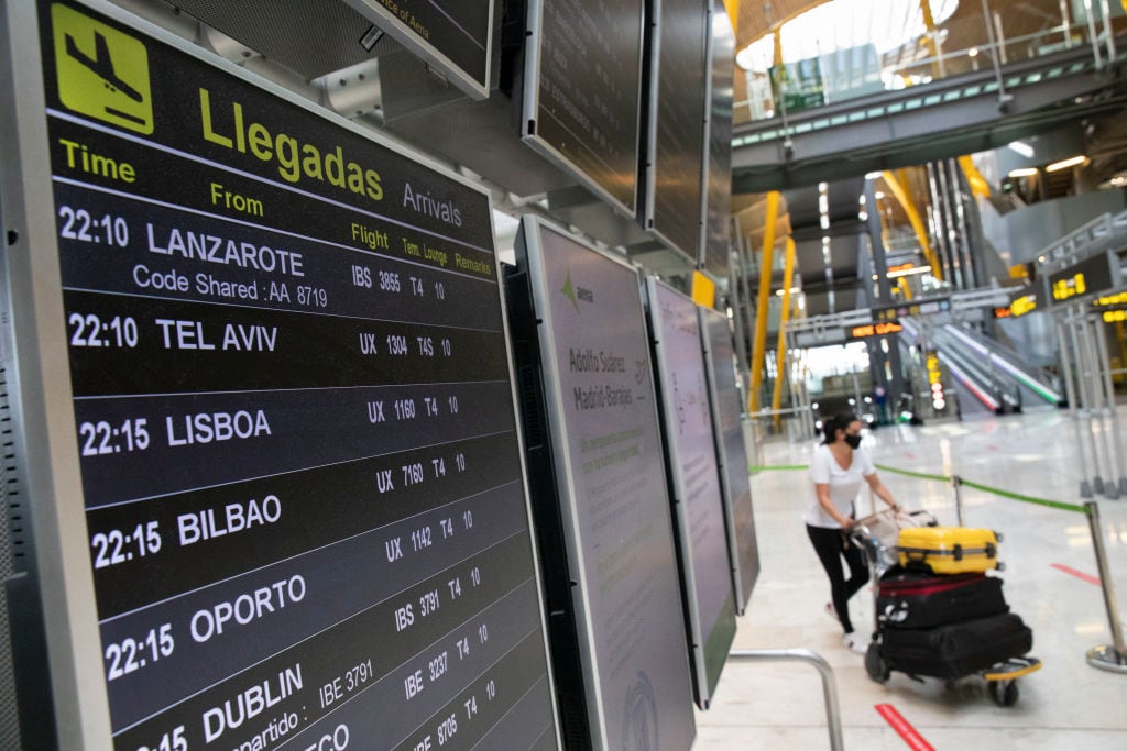 Aeropuerto Adolfo Suárez Madrid -Barajas. Foto: Pablo Blazquez Dominguez / Getty Images