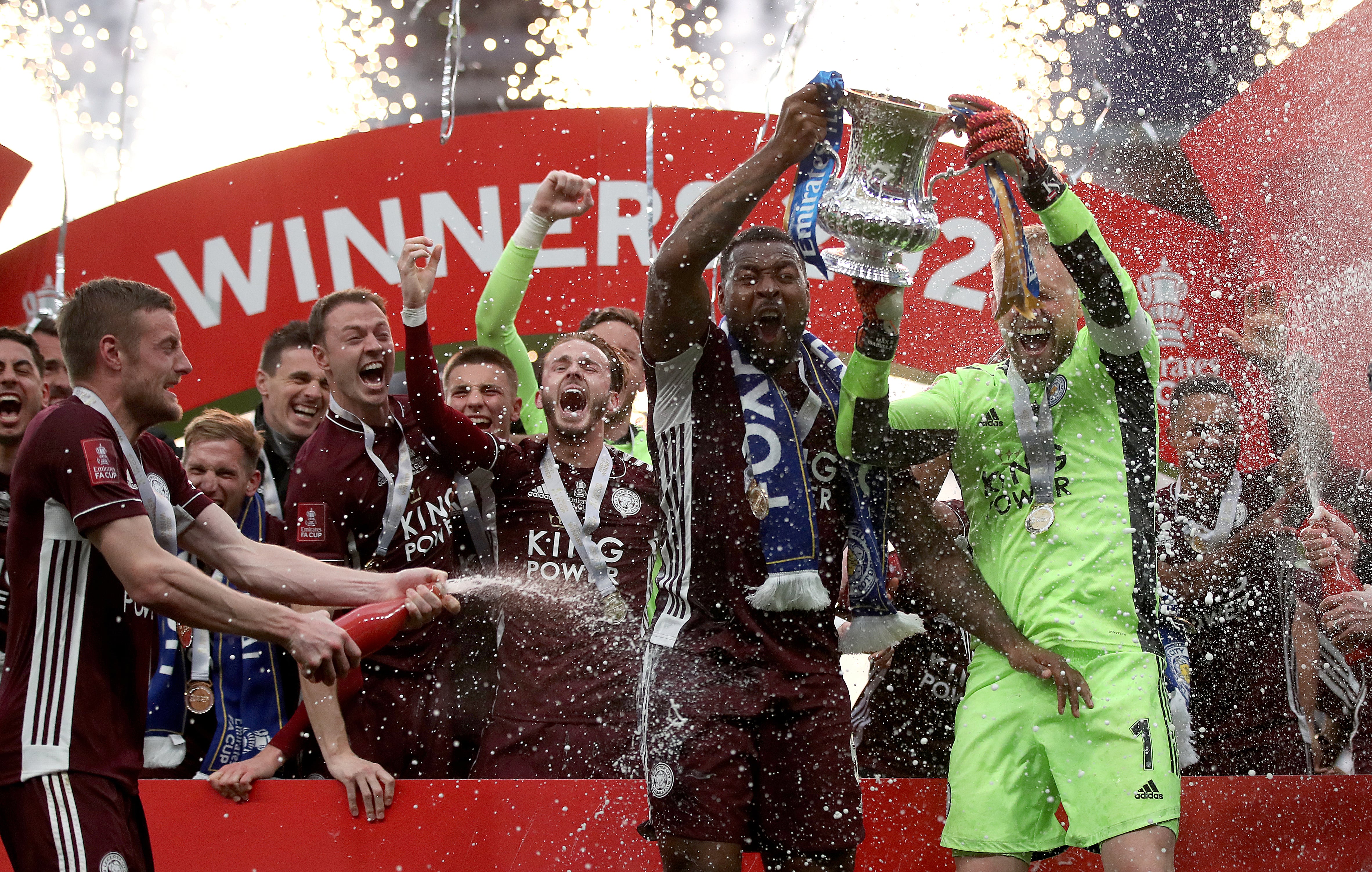 Leicester City celebrando la FA Cup. Foto: Getty Images.