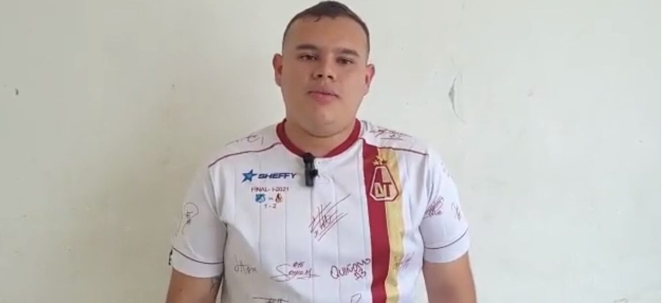 Alejandro Montenegro, hincha que agredió a Daniel Cataño / Twitter: @Mayotrujillo.