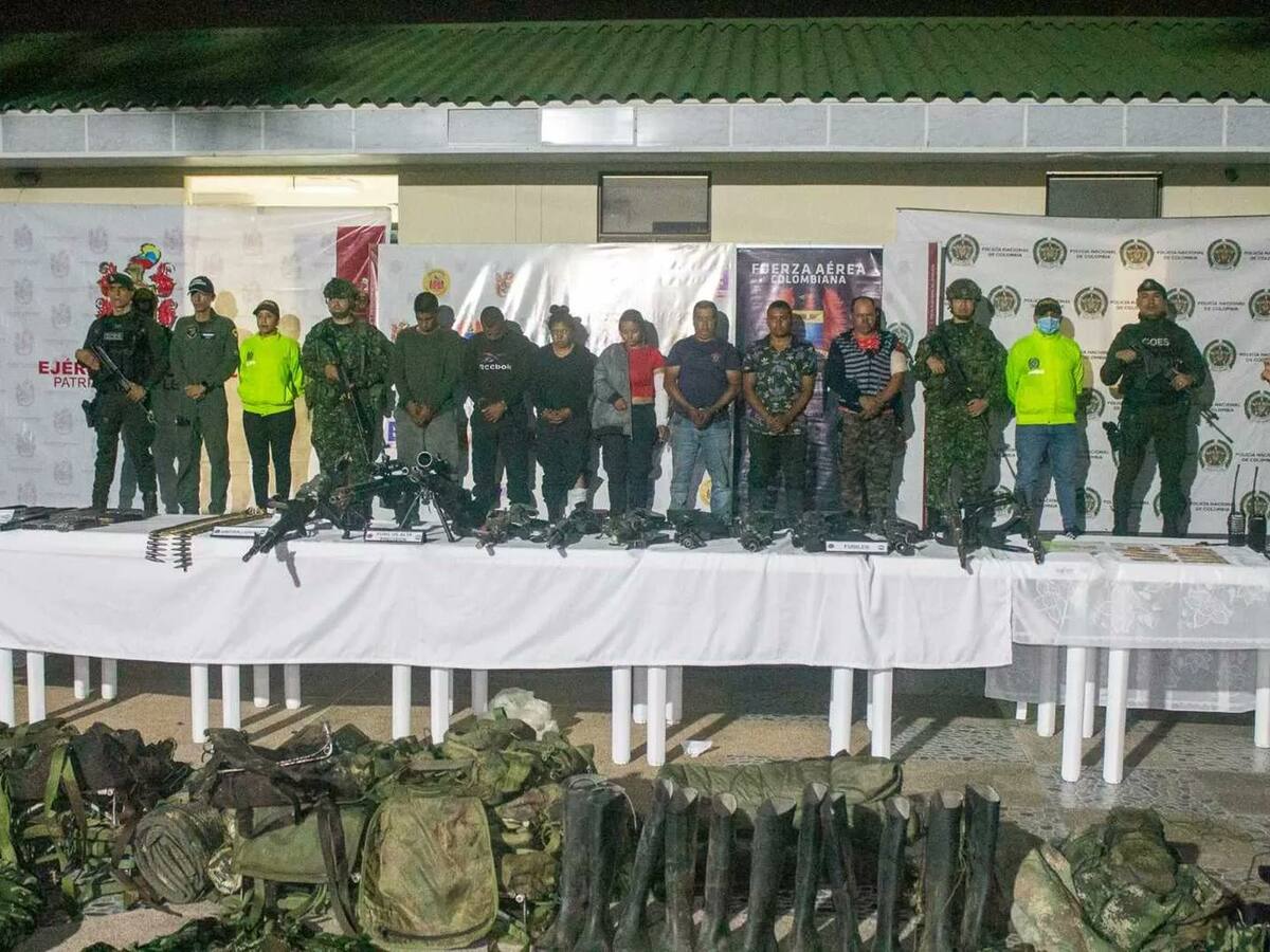 A la cárcel 8 presuntos disidentes del Estado Mayor Central capturados en el Tolima