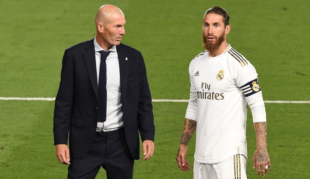 Zinedine Zidane y Sergio Ramos