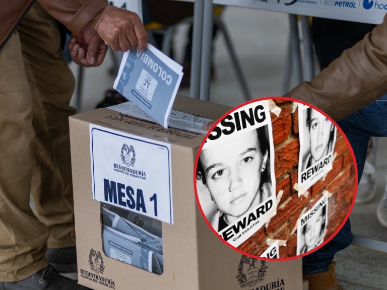 Imagen de referencia. Puesto de votación segunda vuelta presidencial - Letrero de 'Se busca': Getty Images.