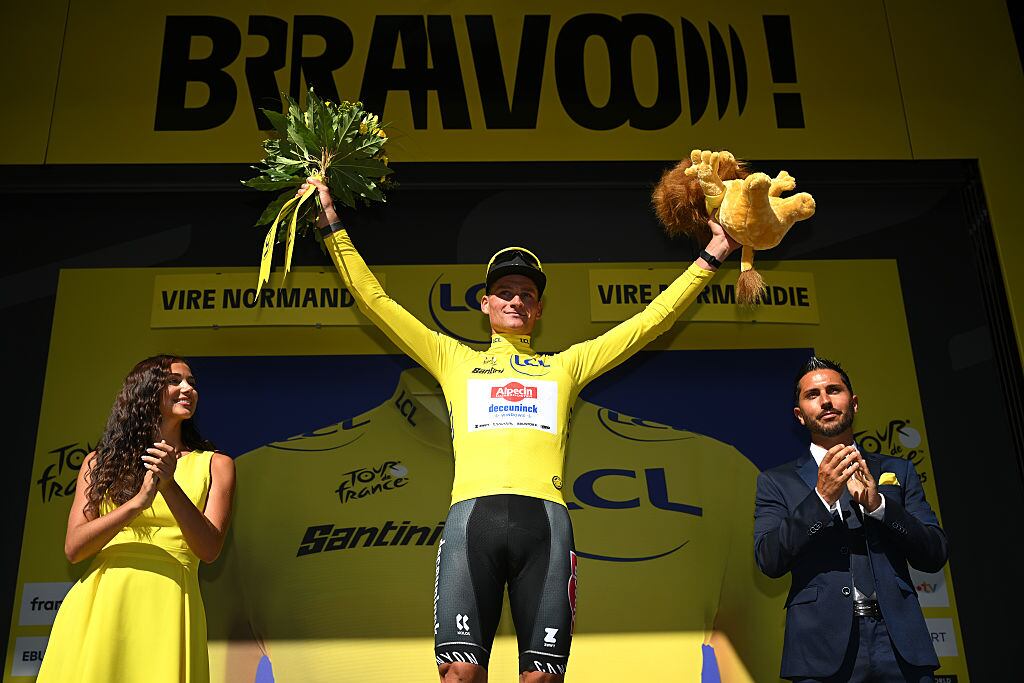 Mathieu van der Poel, líder del Tour de Francia / Getty Images