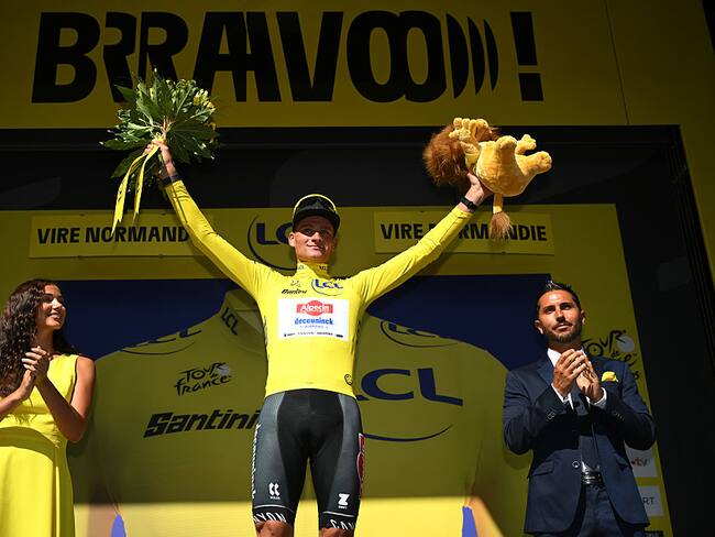 Mathieu van der Poel, líder del Tour de Francia / Getty Images