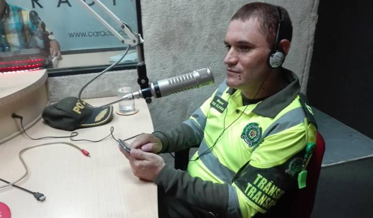 Mayor Felix Clavijo comandante Policía de transito de Cúcuta