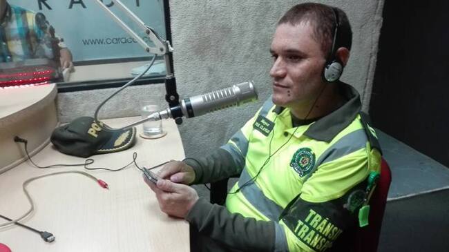 Mayor Felix Clavijo comandante Policía de transito de Cúcuta