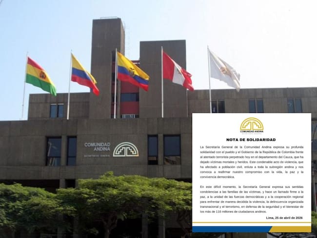 Secretaría General de la Comunidad Andina pide unidad ante atentados terroristas en Colombia.(Foto: cortesía Secretaría General de la Comunidad Andina)