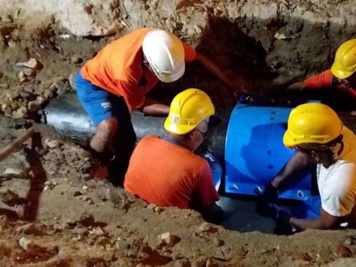 Barrios de Santa Marta sin agua por perforación ilegal de una tubería