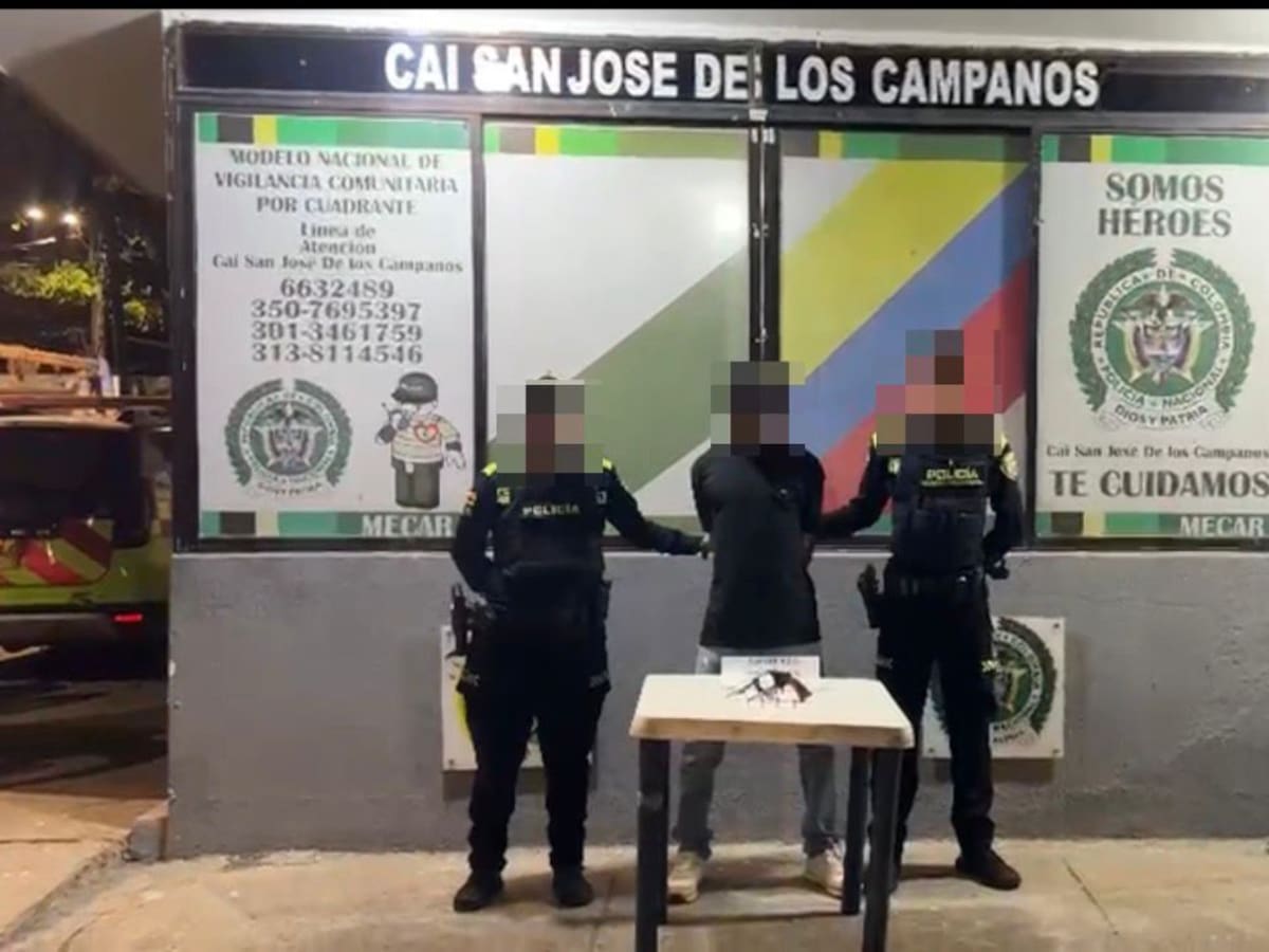 En el barrio San José de los Campanos cayó ‘Raulito’ con arma de fuego y varios cartuchos