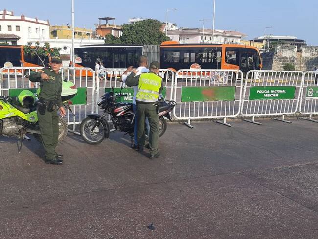 Vallas en Puerto Duro mejoran movilidad en el Centro de Cartagena: Policía