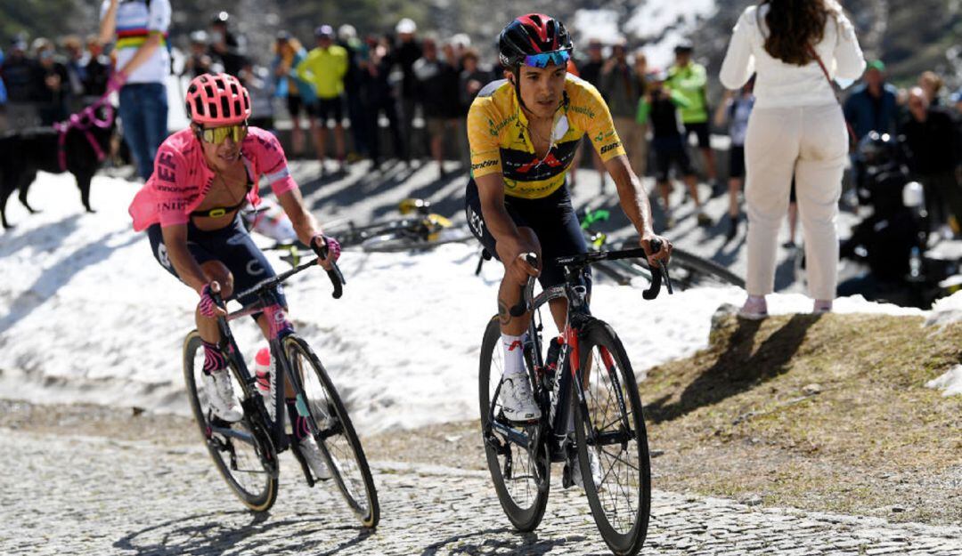 Rigoberto Urán y Richard Carapaz