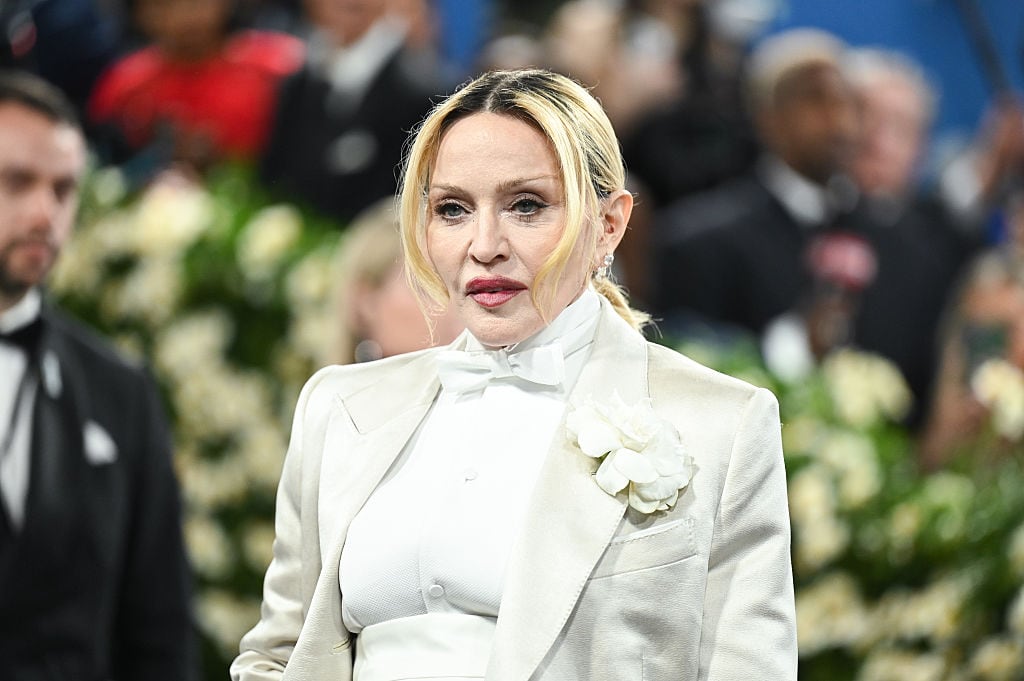 Madonna at The 2025 Met Gala Celebrating "Superfine: Tailoring Black Style" held at the Metropolitan Museum of Art on May 05, 2025 in New York, New York. (Photo by Gilbert Flores/Variety via Getty Images)