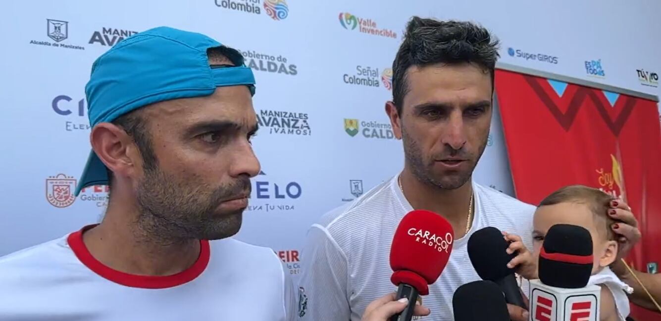 Juan Sebastián Cabal y Robert Farah // Video Caracol Radio