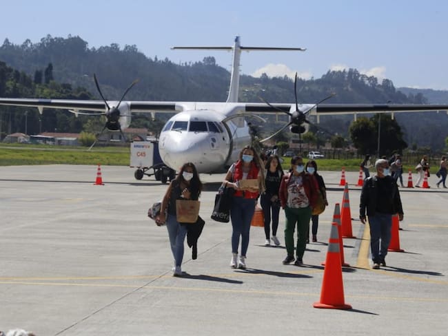 El aeropuerto Juan José Rondón de Paipa (Boyacá), tiene habilitada actualmente la ruta Paipa-Medellín / Foto: Suministrada.
