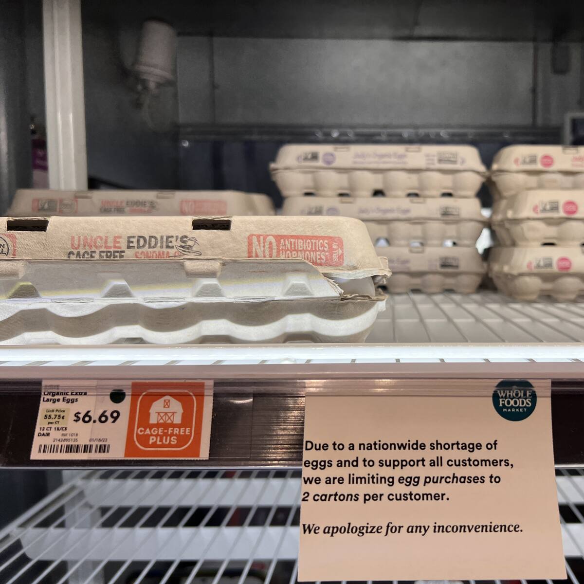 Por altos precios, EE.UU. advierte sobre contrabando de huevos en la frontera sur