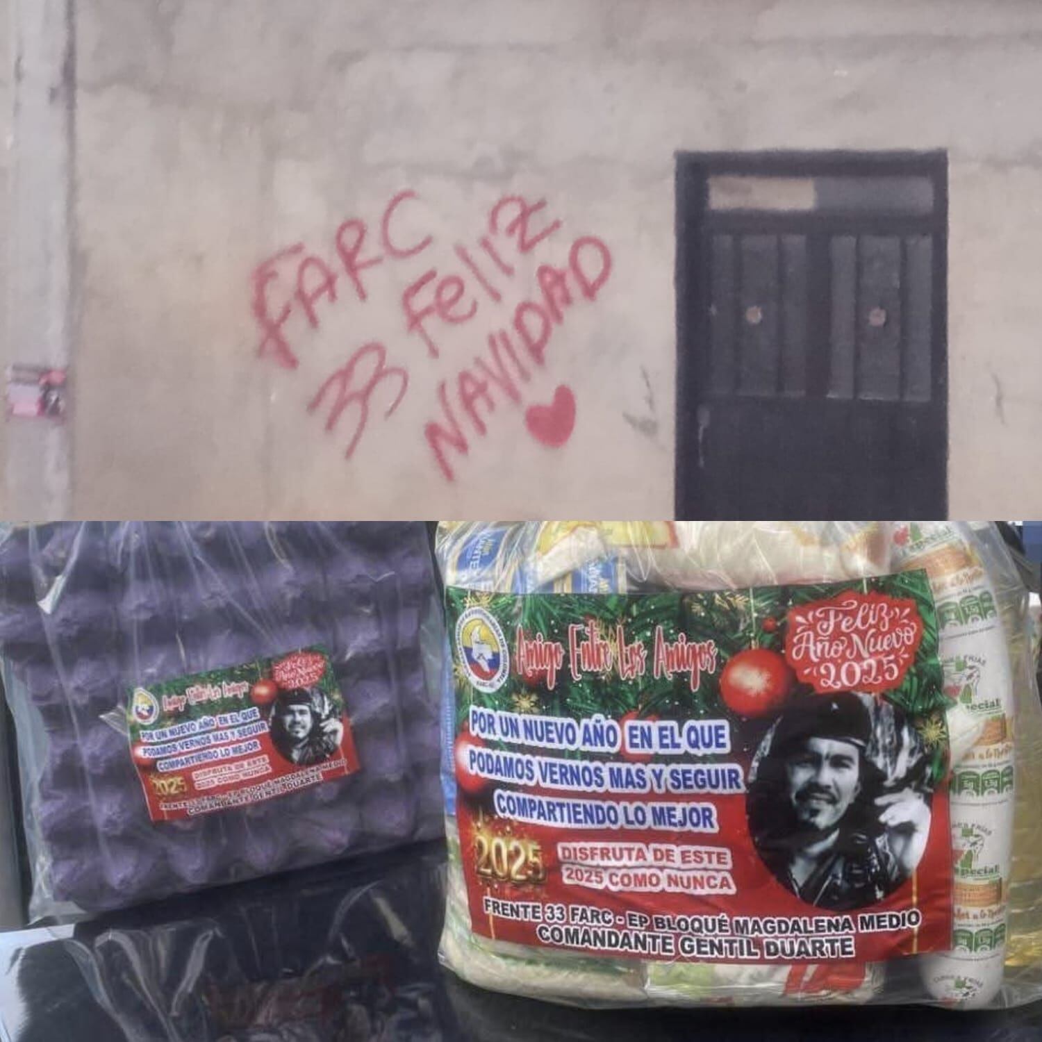 Mercados entregados por las disidencias en el Catatumbo / Foto: Cortesía