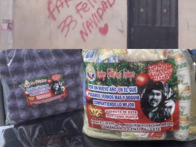 Mercados entregados por las disidencias en el Catatumbo / Foto: Cortesía