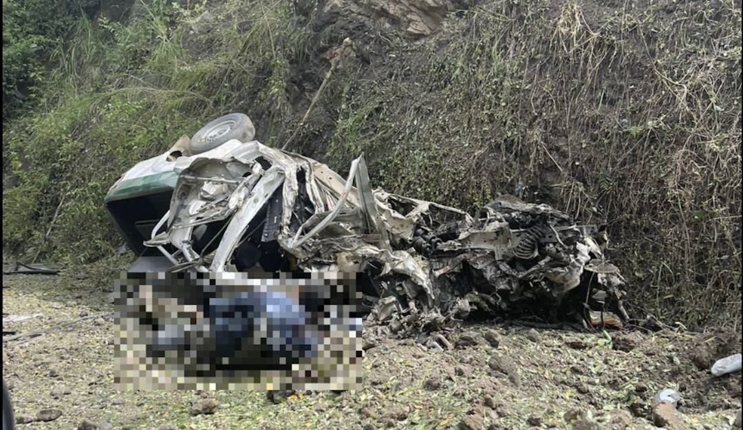 Troncal de Occidente entre los municipios de Frontino y Uramita