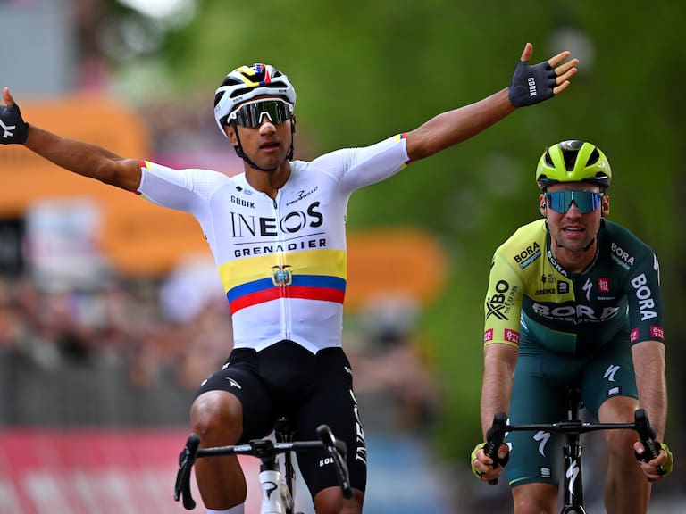 Giro Italia resultados hoy Giro de Italia Jhonatan Narváez sorprende