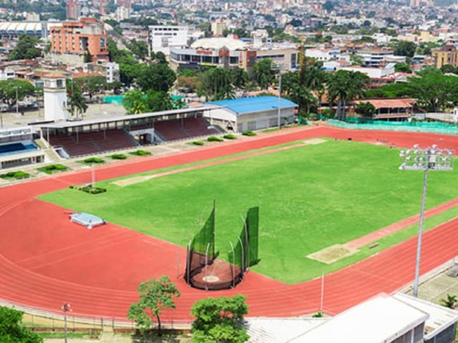 Estadio de Atletismo Pedro Grajales. 