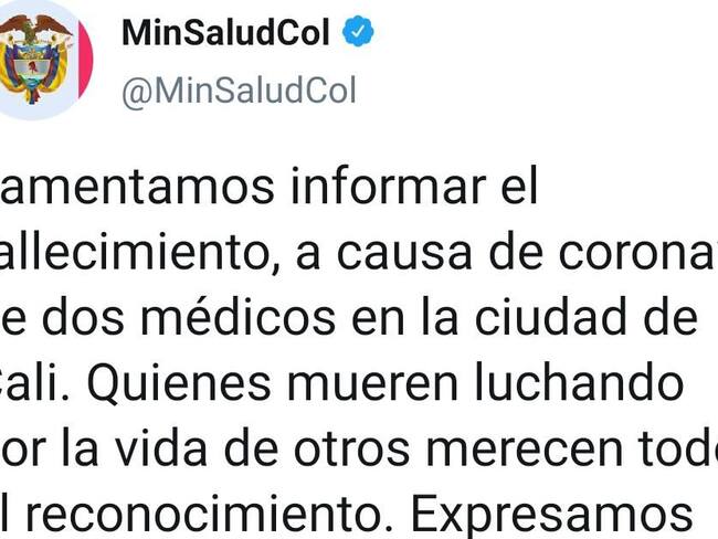 Alcalde reconoce muerte de médicos y aclara caso de estudiante de la ICESI