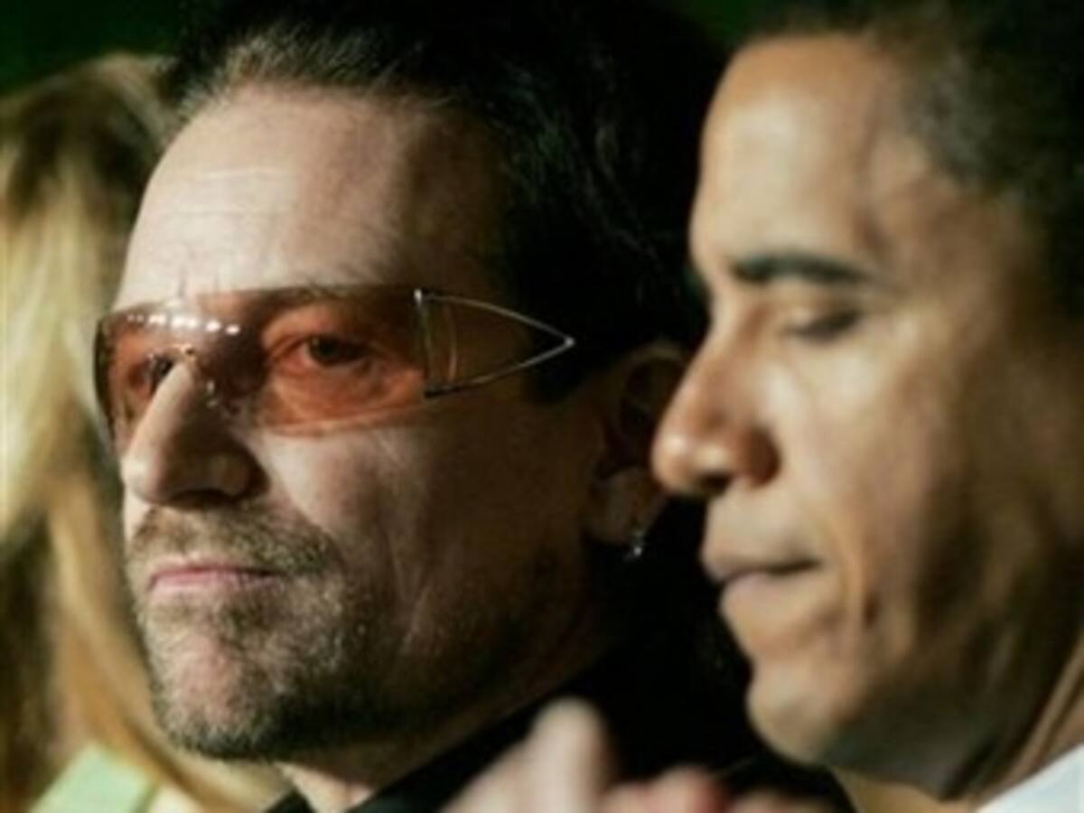 Obama y Bono se reúnen para hablar de desarrollo y próximas citas de G20 y G8