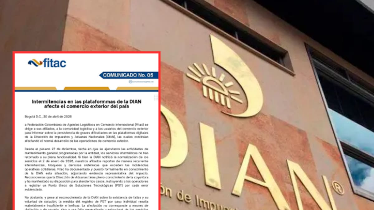 Fallas en sistemas de la DIAN afectan comercio exterior: Fitac pide declarar contingencia