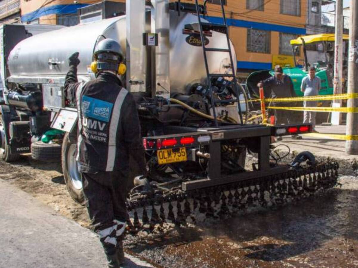 Nueva tecnología para la restauración de las calles de Bogotá