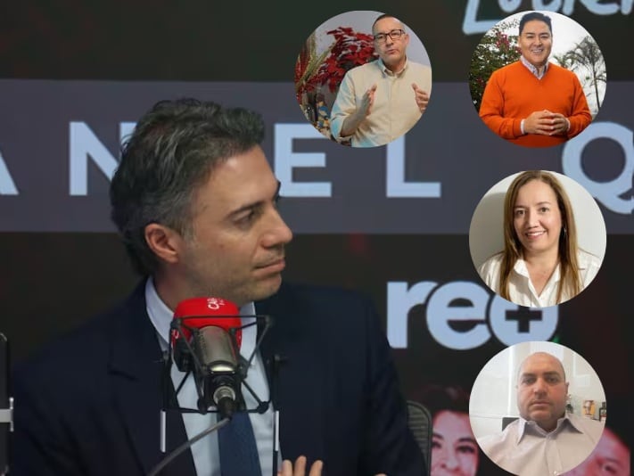 Daniel Quintero, exalcalde de Medellín; Álvaro Villada, exsubdirector AMVA; Misael Cadavid, excontratista; Maria Eugenia Domínguez y Jorge Enrique Liévano exgerentes de Metroparques. Imputados en diversos procesos.