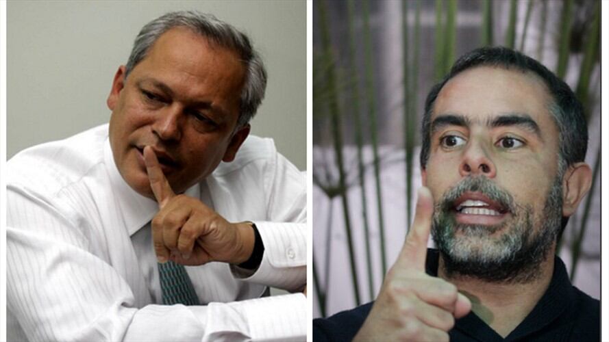 Hernán Andrade y Armando Benedetti. Foto: Colprensa