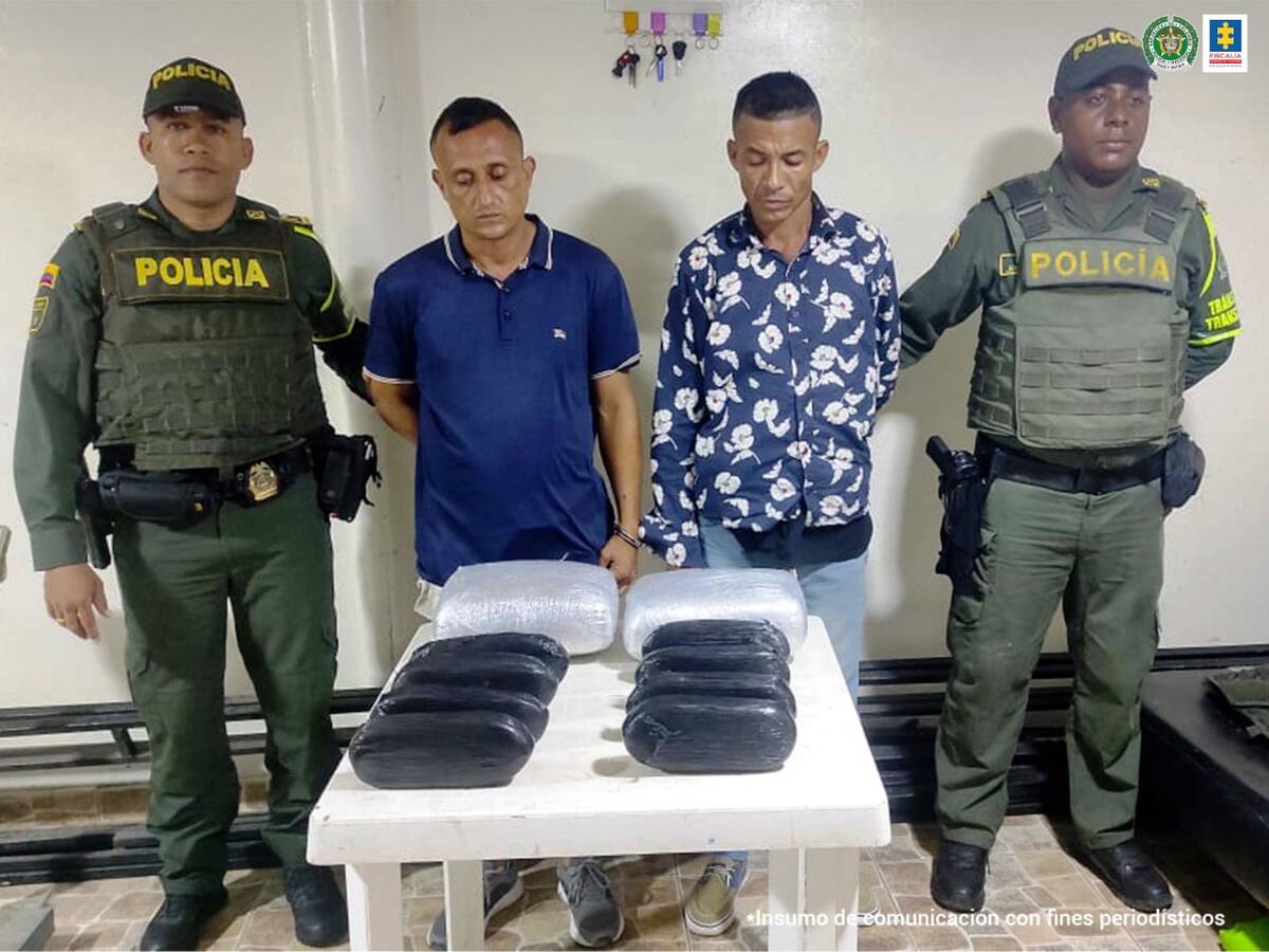 A la cárcel dos personas que llevaban marihuana en un bus con destino a Cartagena