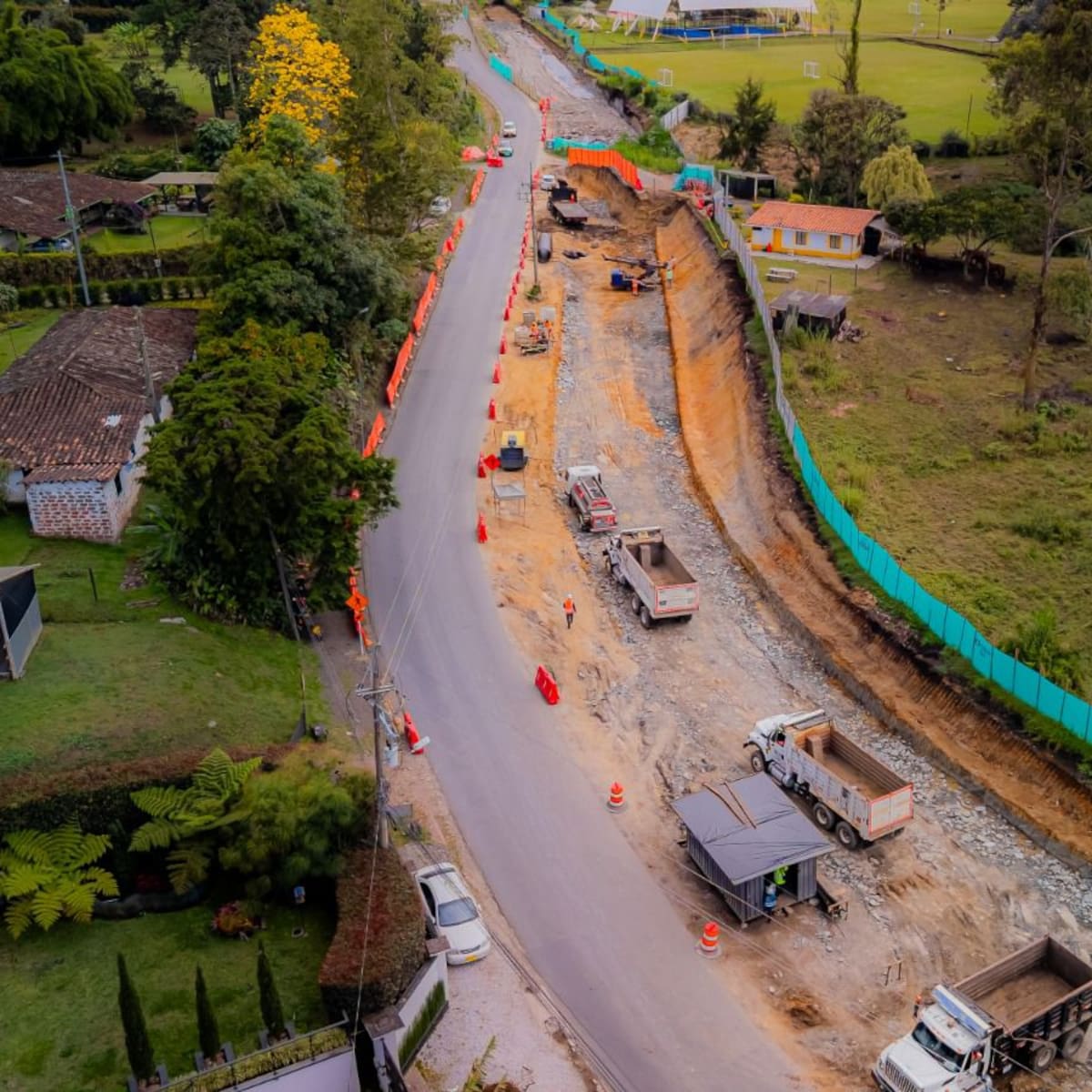 Cerrarán un kilómetro de la vía San Nicolás-La Ceja por obras del corredor Llanogrande-Canadá