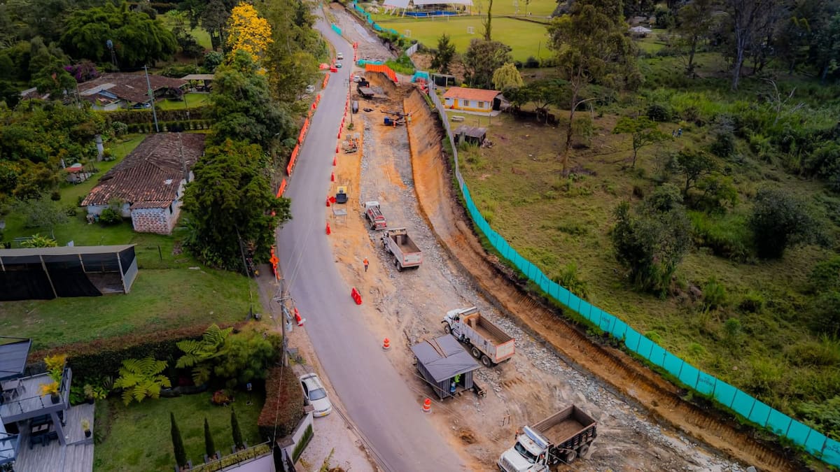 Cerrarán un kilómetro de la vía San Nicolás-La Ceja por obras del corredor Llanogrande-Canadá